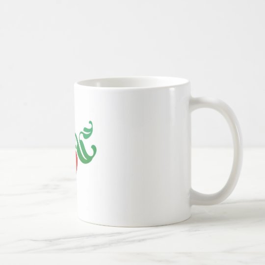 strawberry heart coffee mug