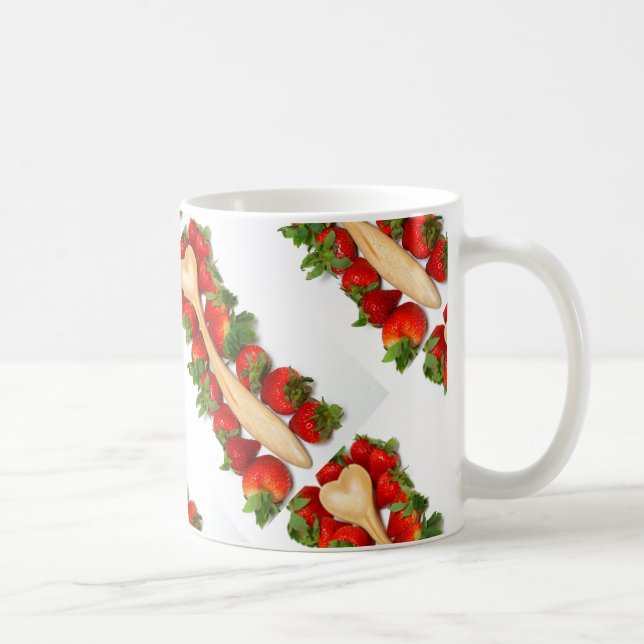 Strawberry Heart Spoons Mug (Right)
