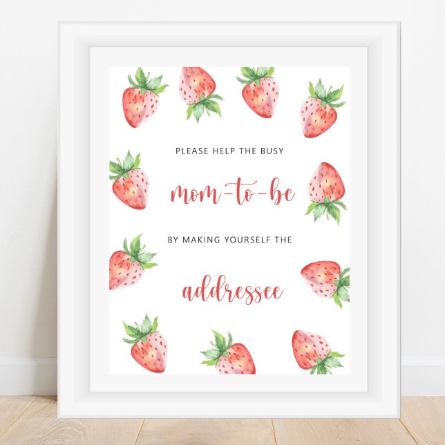 Strawberry - Help the Busy Mum-to-Be  Poster (Creator Uploaded)