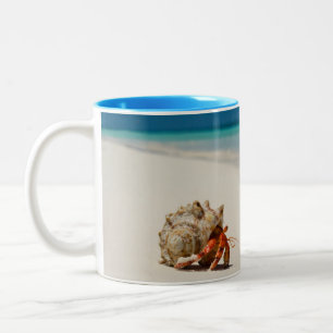 Strawberry Hermit Crab Coenobita Perlatus Two-Tone Coffee Mug
