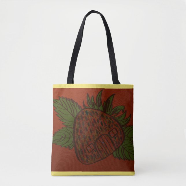 Strawberry Home Sweet Home Tote Bag (Front)