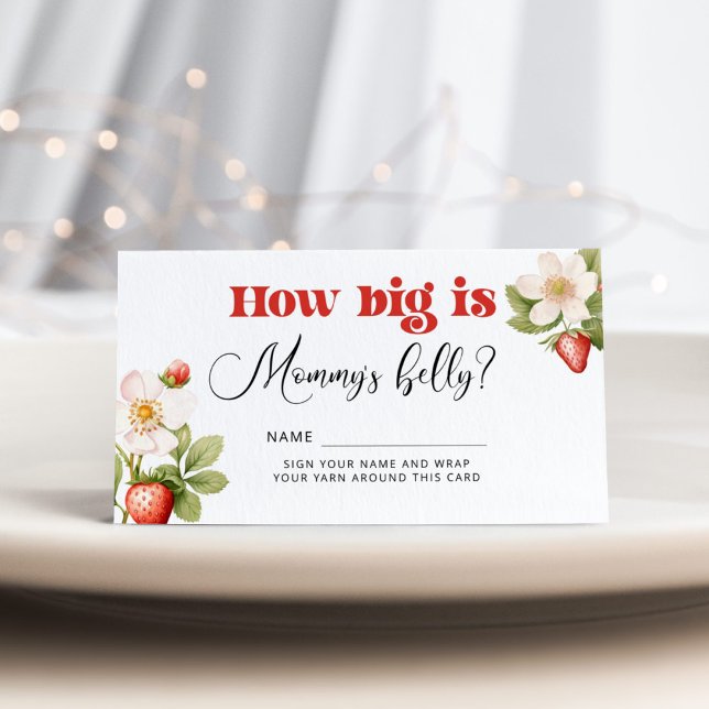 Strawberry how big is mommys belly game enclosure card (Creator Uploaded)