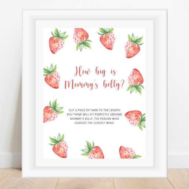 Strawberry - how big is mummy's belly game poster (Creator Uploaded)