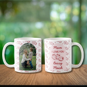 Strawberry I Love You Mum Mother's Day Photo Coffee Mug