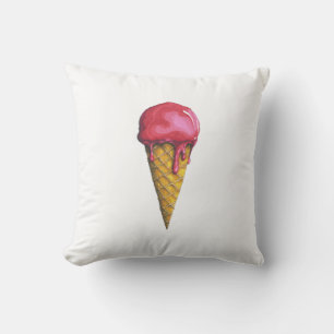 Strawberry Ice-cream cone Cushion