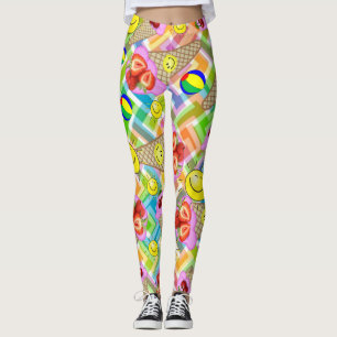 Strawberry Ice Cream Leggings