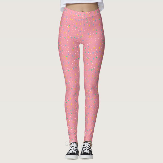 Strawberry Ice Cream Lovers Leggings (Front)