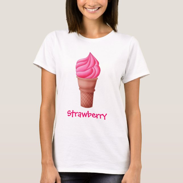 Strawberry Icecream - T-Shirt (Front)