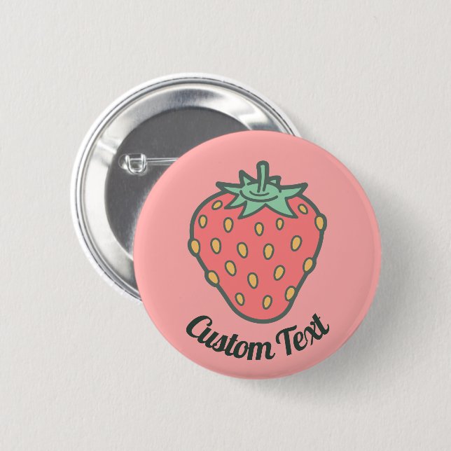 Strawberry Icon Button (Front & Back)