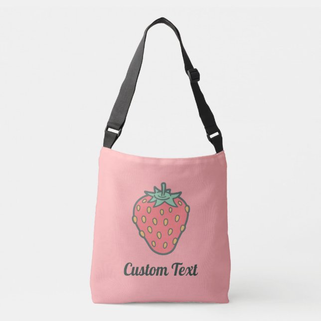 Strawberry Icon Crossbody Bag (Front)