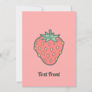 Strawberry Icon Invitation