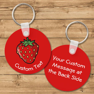 Strawberry Icon Keychain