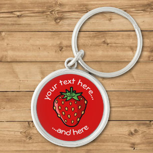 Strawberry Icon Keychain