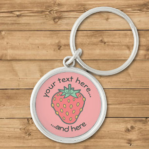 Strawberry Icon Keychain