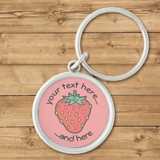 Strawberry Icon Keychain (Creator Uploaded)