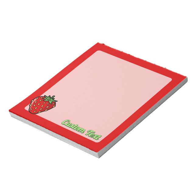 Strawberry Icon Notepad (Rotated)