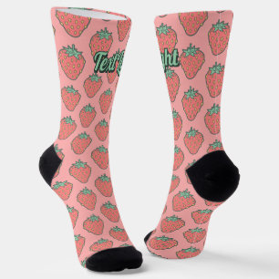 Strawberry Icon Pattern Socks