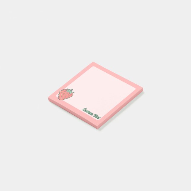 Strawberry Icon Post-it Notes (Angled)