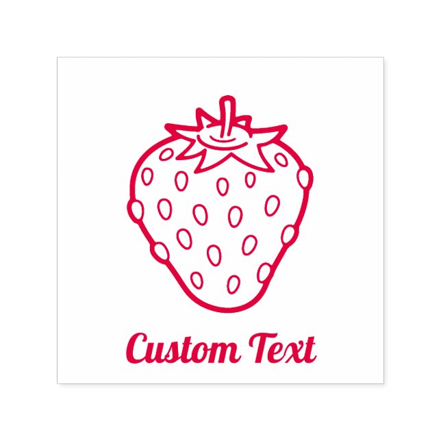Strawberry Icon Self-inking Stamp (Design)