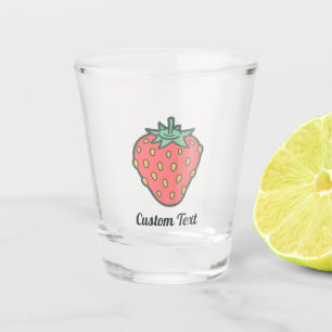 Strawberry Icon Shot Glass