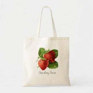 Strawberry Illustration Tote Bag