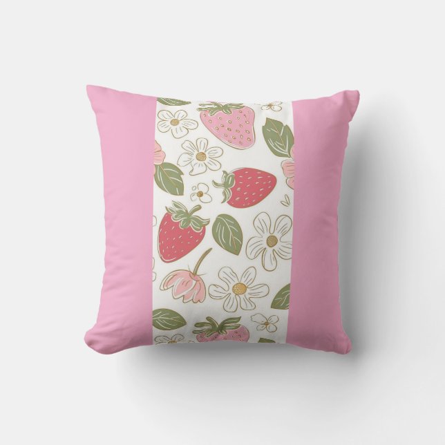 strawberry interior decorating cushion (Front)