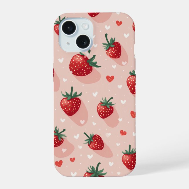 Strawberry iPhone 15 case (Back)