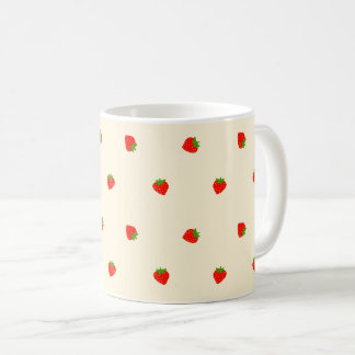 Strawberry (ivory) coffee mug