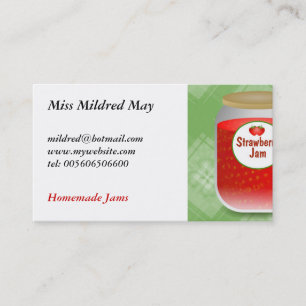 Strawberry Jam Business Card