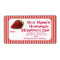 Strawberry Jam Canning Jar Labels Personalised