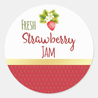 Strawberry Jam Canning Label
