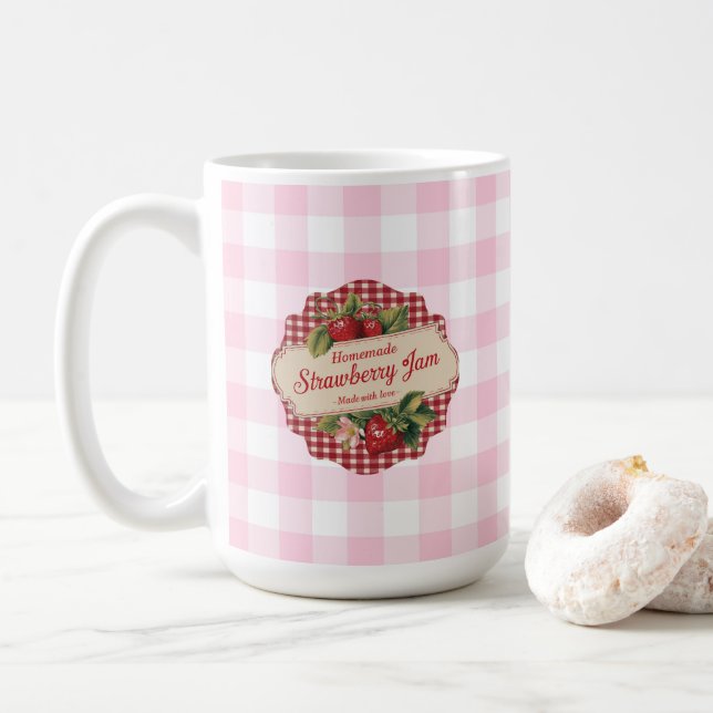 Strawberry Jam Coffee Mug (With Donut)