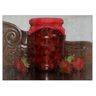strawberry jam cutting board