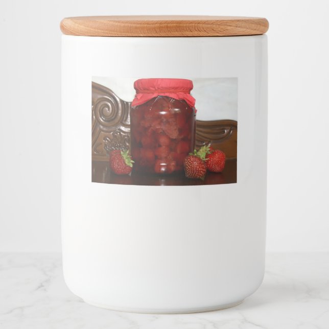 strawberry jam food label (Front)
