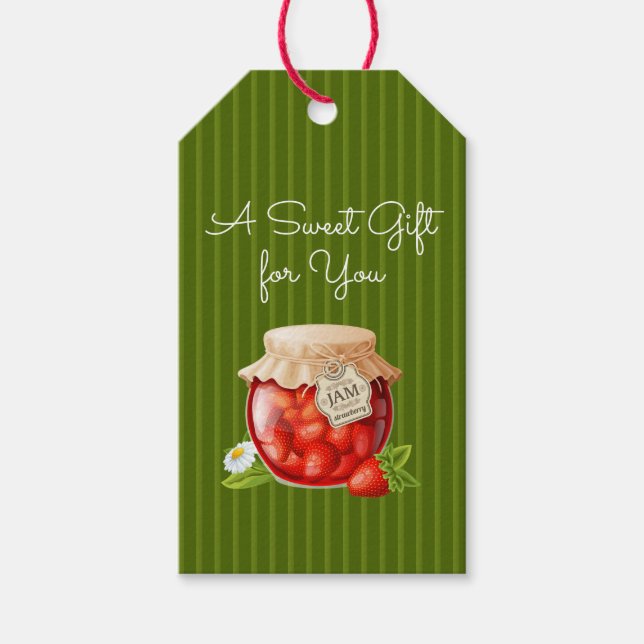 Strawberry Jam Gift Tag (Front)