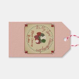 strawberry jam gift tags