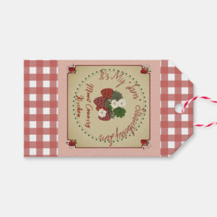 strawberry jam gift tags