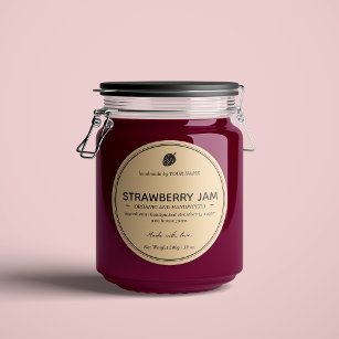 Strawberry Jam Jar Label Packaging Design