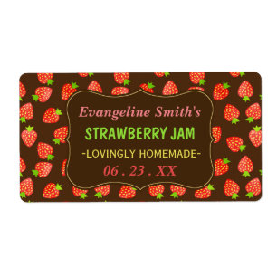 Strawberry Jam Jar Pretty Custom Strawberries