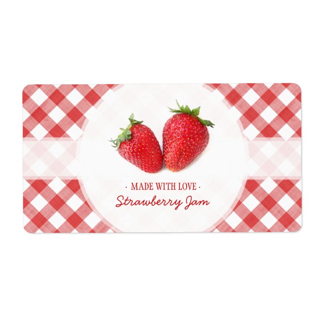 Strawberry Jam label (Front)