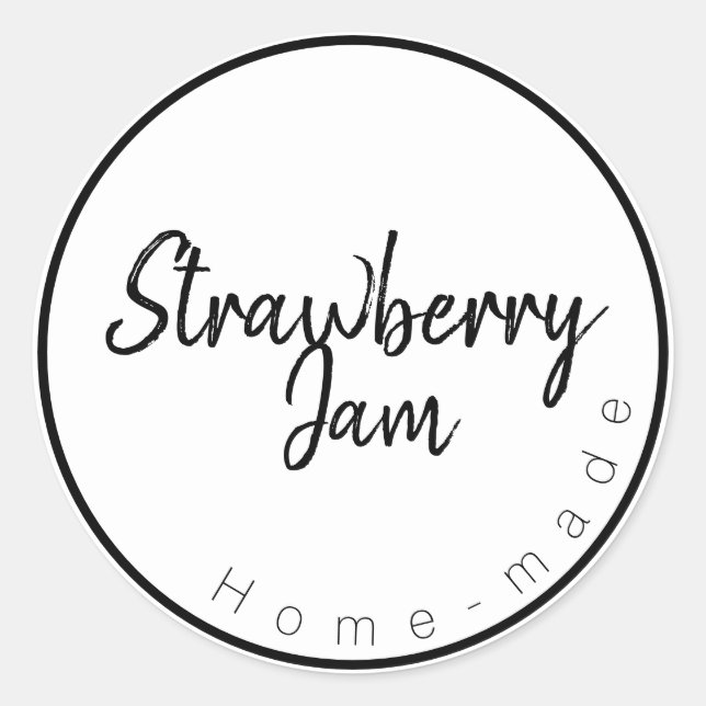 Strawberry Jam Label (Front)