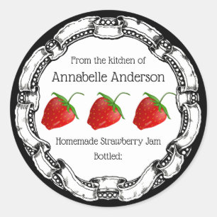 Strawberry Jam Label Personalise