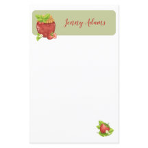 Strawberry Jam Personalised Stationary 