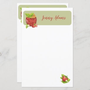 Strawberry Jam Personalised Stationary 