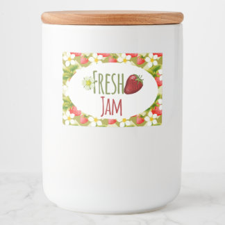 Strawberry Jam Preserves Canning Label
