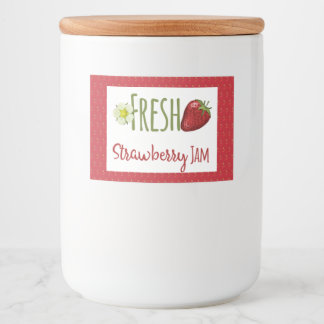 Strawberry Jam Preserves Canning Label