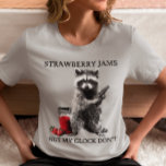 Strawberry Jams But My Glock Don't Funny Meme T-Shirt<br><div class="desc">You may change the style of this shirt by choosing More > under the style option. It may be personalised in the area provide or customising by choosing the click to customise further option and changing the name, initials or words. You may also change the text colour and style or...</div>