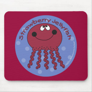 Strawberry Jellyfish Mouse Mat
