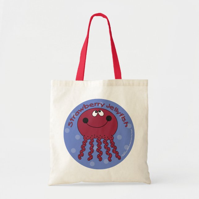 Strawberry Jellyfish Tote Bag (Front)