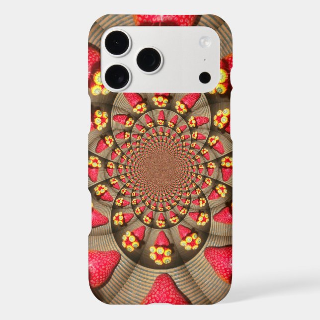 Strawberry Kaleidoscope | Colourful Red Delight Ar (Back)